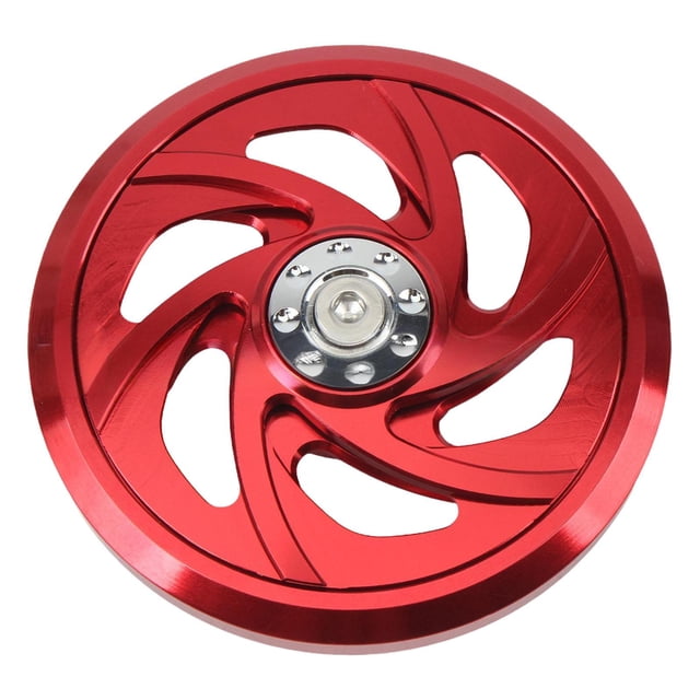 DYNWAVECA Motorcycle Engine Cooling Fan Cover Engine Cooling Fan Protector High Performance Aluminum Alloy Gift Replacement Accessories Red