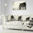 thumbnail image 3 of Designart Chinese Ink Painting - Chinese Landscape Printed Throw Pillow - 12x20, 3 of 5