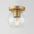 thumbnail image 4 of 21630CLNAB-Maxim Lighting-Knox - 1 Light Flush Mount-6.5 Inches Tall and 6 Inches Wide-Natural Aged Brass Finish, 4 of 4