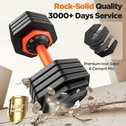 FED Fitness 2026 Updated Adjustable Dumbbells Set 25LB A Pair Dumbbells Weights, 10 in 1 Free Weights with Anti-Slip Handle, Suitable for Home Gym Exercise Equipment