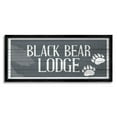 thumbnail image 5 of Stupell Industries Black Bear Lodge Sign Rustic Animal Footprints, 13 x 30, Design by Kim Allen, 5 of 5