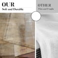 thumbnail image 3 of Farmhouse Kitchen Curtains Brown Abstract Window Curtains Short Tier Curtains Over Sink, Modern Art Painting Decor Rod Pocket Window Drapes Set of 2 (26x36 Inch), 3 of 5
