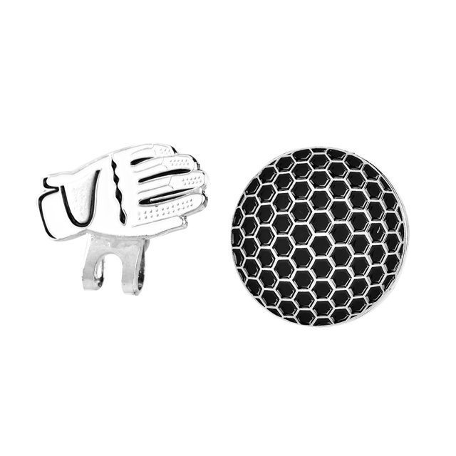 Portable Mini Ball Marker Stainless Steel Glove Hat Clip With Ball Marker