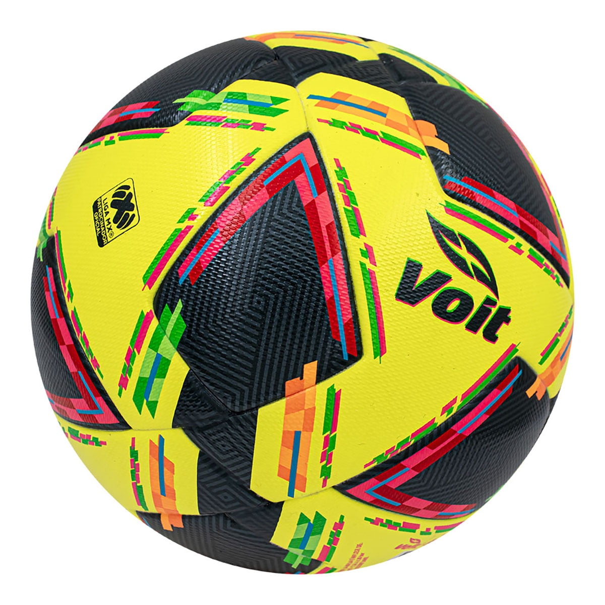 Voit Pro Soccer Ball, Size 5, FIFA Quality, Yellow/Black Multi-Color Design