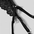 thumbnail image 3 of Sngxgn Lingerie for Women Lace Bodysuit V Neck Lingerie Nightgown(Black,M), 3 of 7