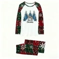 thumbnail image 2 of REORIAFEE Matching Family Christmas Pajamas Pants 2 Piece Loungewear Long Sleeve Top and Pant Plaid Soft Lightweight Sleepwear Red S-2XL, 2 of 6