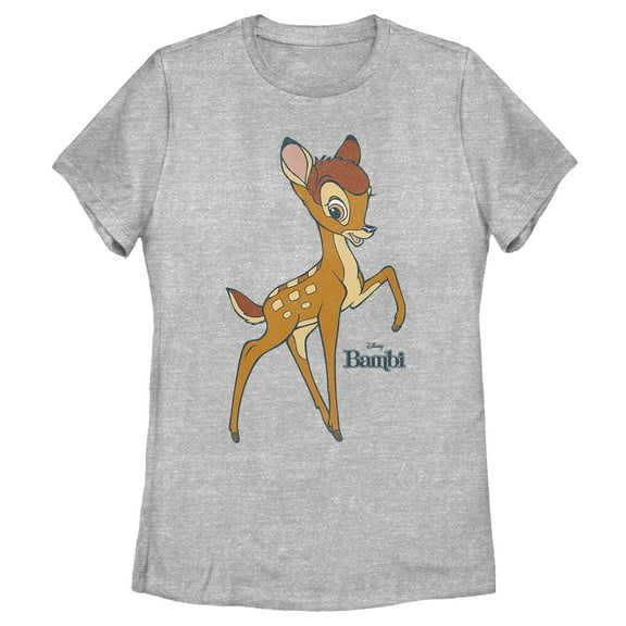 Women's Bambi Three Leg Pose  Graphic Tee Athletic Heather X Large