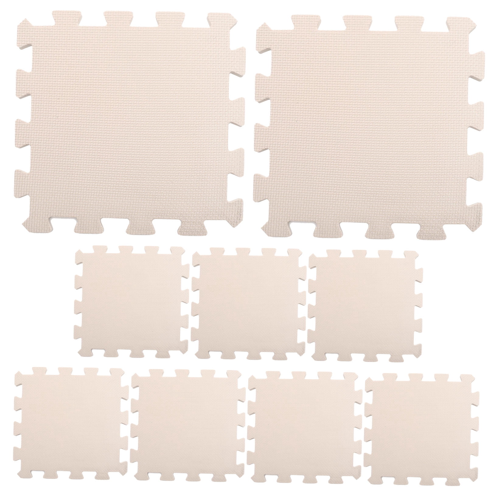 HONMEET 9Pcs Crochet Blocking Mats for Craft Enthusiasts Beige 11.79X11.79in
