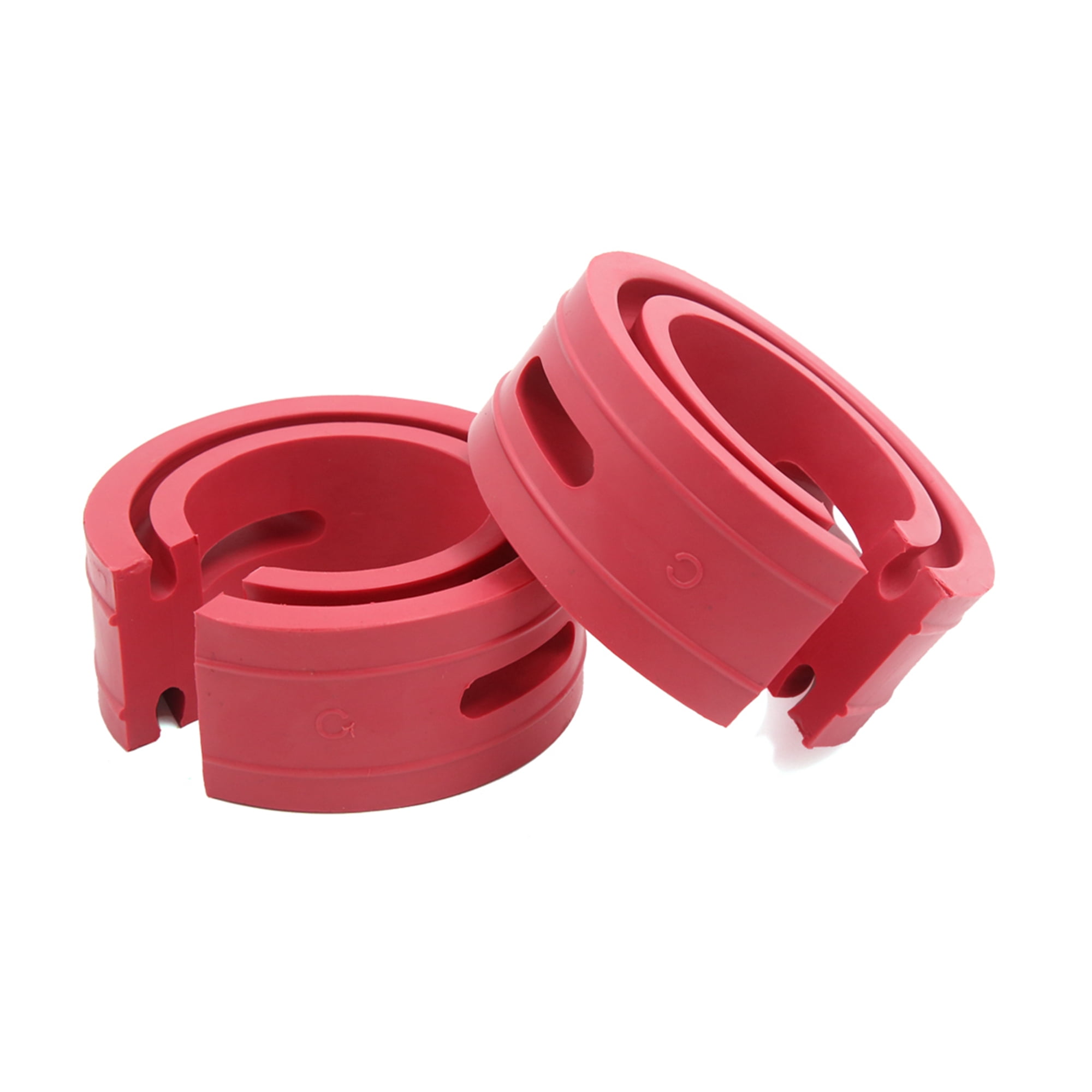 2pcs Type-C Red Car Rubber Shock Absorber Spring Bumper Buffer Power Cushion
