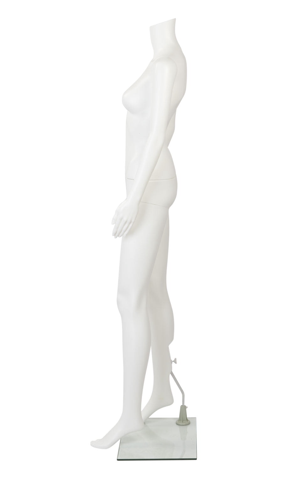 SSWBasics Female Headless White Plastic Mannequin With Straight Arms - Height 5'4" With