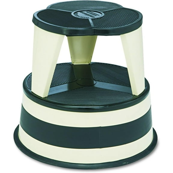 Bilot Kik Step Steel Step Stool - Two Step Stool, Holds 350 lbs (Beige)