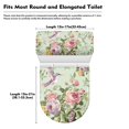thumbnail image 7 of HELLHERO Hummingbird Rose Toilet Seat Lid Cover Elastic Bottom Toilet Seat Lid Cover Set & Pack of 2 for Toilet Stays in Place Elastic Edge, 7 of 7