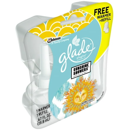 Glade Plugins, Sunshine Showers Starter Kit, 0.67 Fl. Oz.