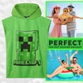 thumbnail image 2 of Toalla de baño con capucha Minecraft para niños y adolescentes, 2 of 6