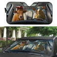 thumbnail image 3 of 3D Cattle Family Car Auto Sunshades Windshield Heat Protection, Pet Cat Sun Shades Univeral Fit Cars Suv Truck, 3 of 4