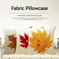 thumbnail image 4 of Yidarton Thanksgiving Pillowcase Linen Pillow Case Car Sofa Maple Leaf Printing Pattern Cushion Cover, 4 of 6