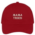 thumbnail image 1 of Trendy Apparel Shop Mama Tried Embroidered Cap Premium Cotton Dad Hat, 1 of 2