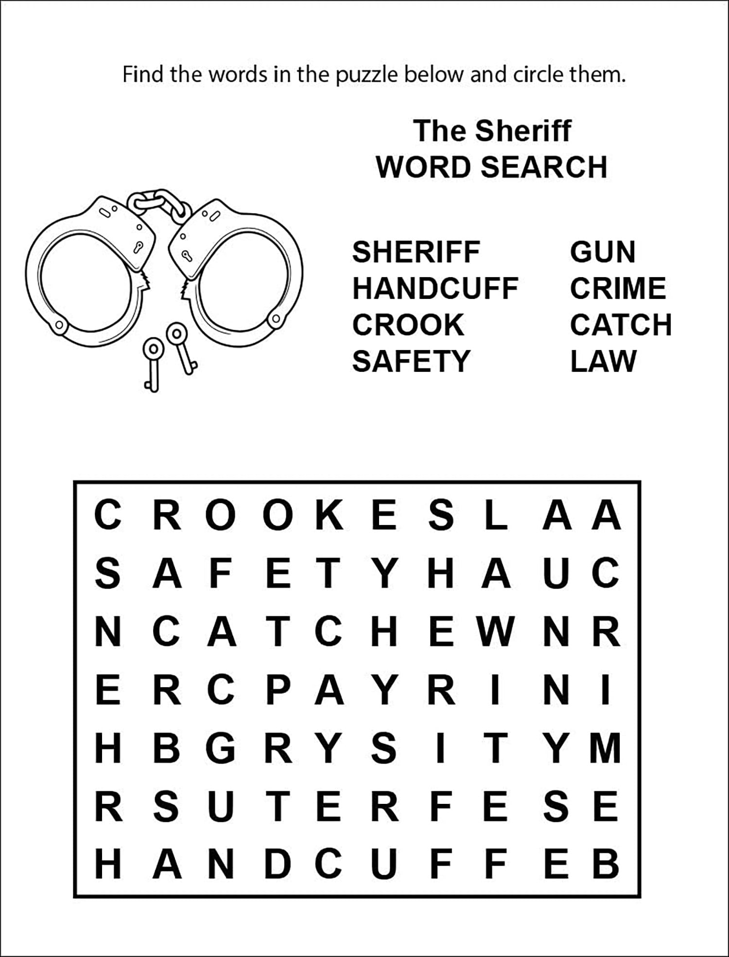 25 Pack - Your Local Sheriff Kid's Educational Coloring & Activity Books