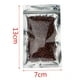 thumbnail image 2 of Bolsas de aluminio Mylar mate resellables con cierre hermético (paquete de 100) para frijoles y frutos secos Los 7x13cm, 2 of 7