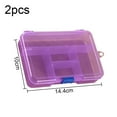 thumbnail image 2 of Set of 2 organizers, Plastic, 5 Storage Spaces, Purple, 2 of 5