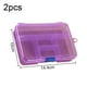 thumbnail image 2 of Caja de plástico para joyas, paquete de 2, organizador de almacenamiento con divisores ajustables, compartimento de plástico, contenedor para abalorios, bisutería y manualidades, 2 of 5