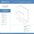 thumbnail image 6 of Dreamline Sdab60a700vxx Alliance Pro Bg 70-3/8" High X 60" Wide Bypass Semi Frameless, 6 of 6