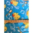 thumbnail image 4 of Lilly Craft Ducks Print on Turquoise Fleece Fabric 58”/60” Sold by the Yard, 4 of 4
