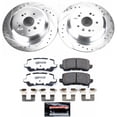 thumbnail image 3 of PowerStop Rear Z26 Street Warrior Carbon-Fiber Ceramic Brake Pad and Drilled and Slotted Rotor Kit Fits: ACURA Select Models K7901-26, 3 of 9