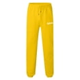thumbnail image 2 of KaLI_store Dress Pants for Men Mens Cargo Pants Casual Joggers Pants Loose Straight Sweatpants Yellow,3XL, 2 of 4
