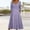 Purple, variant on Azrian,Womens Plus Size Dress,Women's Casual Loose Cross Strap V-neck Button Hem Dress in
