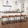 Brown Bar Stools - 24 inch Counter Stools for Kitchen Island, Counter ...