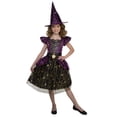 thumbnail image 1 of Starry Witch Costume - Girls - M, 1 of 4