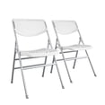 thumbnail image 1 of Cosco Produits Cosco Commercial Mesh, 2-Pack Chaises Pliantes, 2 Pack, Résine Blanche, 1 of 5