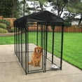 thumbnail image 4 of Lucky Dog Uptown Large Outdoor Covered Kennel Secure Dog Pen, (3 Pack), 4 of 10