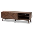thumbnail image 1 of Baxton Studio Hartman Walnut Brown Finished Wood TV Stand, 1 of 10