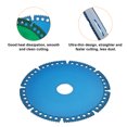 thumbnail image 4 of Uxcell Diamond Saw Blade Metal Alloy Cutting Wheels Cutting Disc for Cutting Metal Stone Blue 5" 6 Pcs, 4 of 6