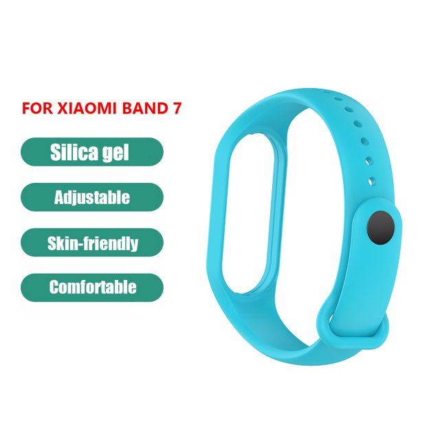 Pulsera de silicona con correa para Xiaomi Band 7 NFC (azul cielo)