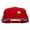 Red, variant on Round Smiley Face Patched Wool Blend Pro Style Snapback - Black OSFM