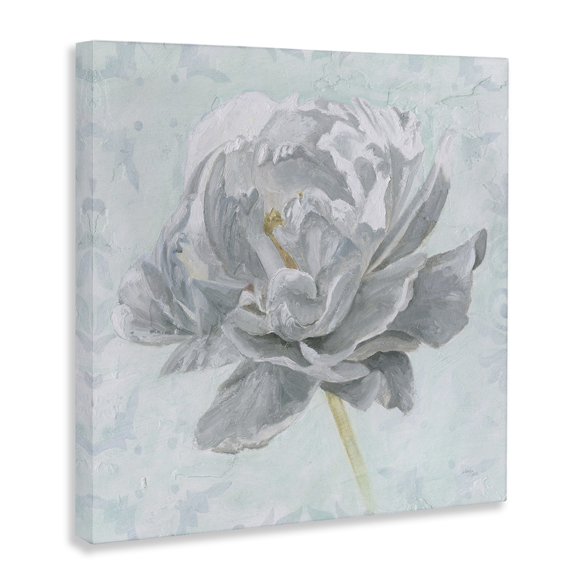 Stupell Industries Sublime Peony Bloom Botanical & Floral Painting Gallery Wrapped Canvas Art Print Wall Art, 24 x 24