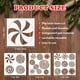 thumbnail image 2 of Template Stencil Clothmile Christmas Candy, 4 unidades, 30 x 30 cm, 2 of 7