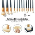 Cosmetic Brush Holder Organizer with 12 Brushes Professional Artist