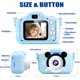thumbnail image 3 of Cámara para niños: mini cámara digital recargable, videocámara fotográfica, regalo para niñas y niños de 3 a 12 años, con tarjeta 32G/1080P HD/funda de silicona resistente a los golpes, 3 of 5