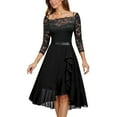 thumbnail image 1 of Icvfdpl Robes d'Été pour Femmes, Robe de Mariage Formelle en Dentelle Col Élégante Robes d'Été pour Femmes, TG, 1 of 7