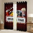 thumbnail image 2 of Manfei Vintage Film Black Out Curtains for Kids, Cinema Tricket Time Curtains Pack of 2 (42x63 Each), Movie Theater Theme Bedroom Curtains, Curtains Blackout Home Decor, 2 of 6