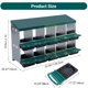 thumbnail image 5 of Green chicken nesting box con lockable lid, 10 compartments para easy egg collection y protection, no legs, 5 of 5
