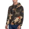 thumbnail image 3 of Pofeuu Koi Fish Tranquility Print Mens Casual Hooded Collar Drawstring Hoodies Pullover Sweatshirts Casual Long Sleeve Shirts-X-Large, 3 of 7