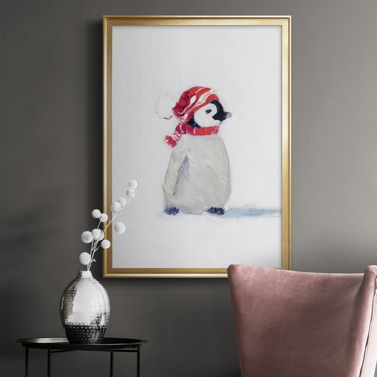 Penguin Play I Premium Classic Framed Print - Ready to Hang