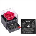 thumbnail image 3 of Women's Mother's Day/Birthday/Thanksgiving Day Gift Jewelry Necklace Diamond Zircon Pendant Rose gift set, 3 of 7