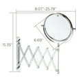 thumbnail image 6 of Mainstays Wall Mount Traditional Round 1X/3X Vanity Makeup Mirror Has Frame, Chrome Finish, 6 of 12