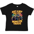 thumbnail image 3 of Inktastic Just a Boy Who Loves Monster Trucks Boys or Girls Toddler T-Shirt, 3 of 5